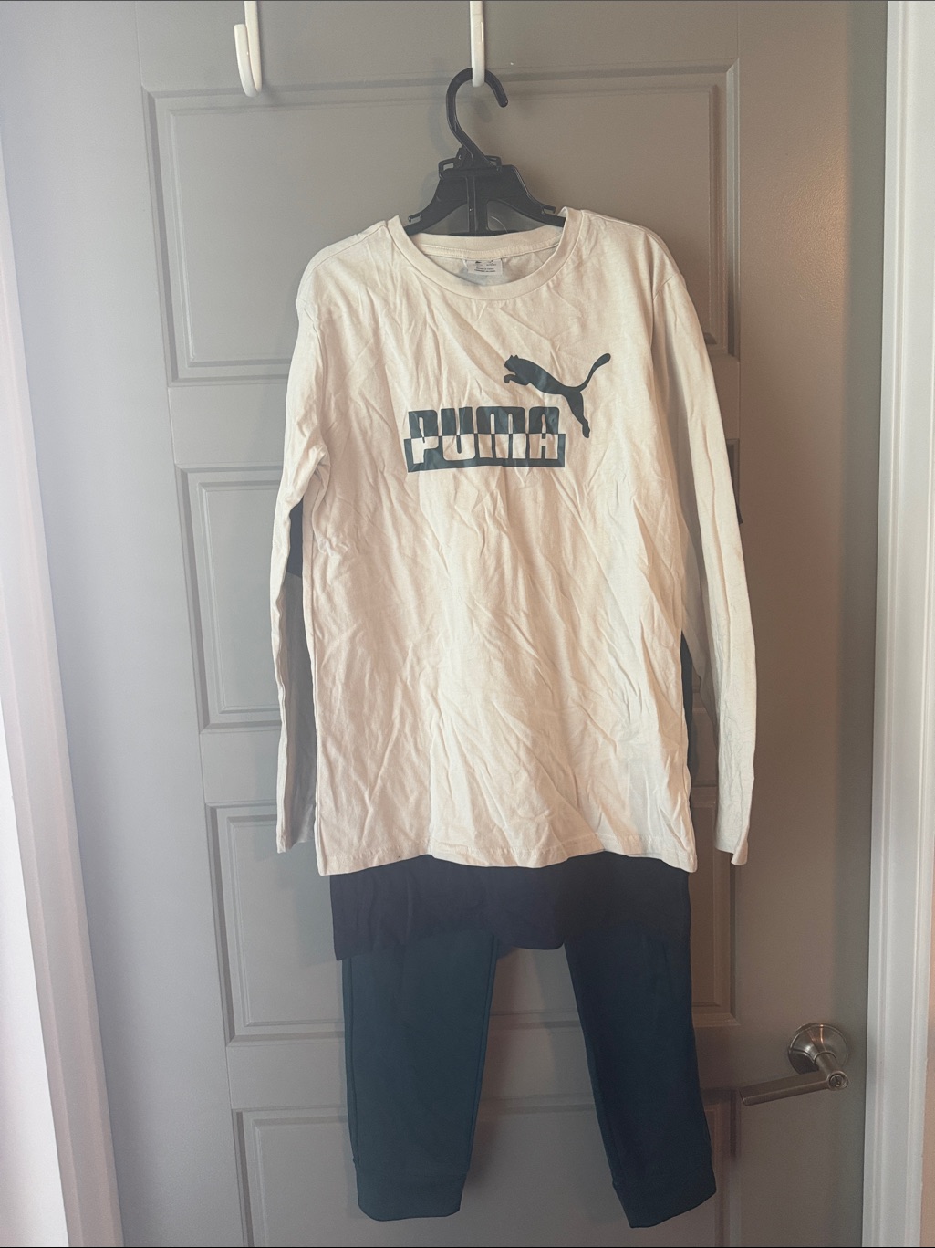 Nwt Puma Kids Long Sleeve Top, Short Sleeve Top And Pants Set - Alpine Snow